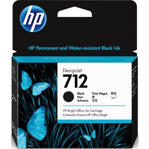 Картридж HP No.712 DesignJet T230/T630 Black 80ml