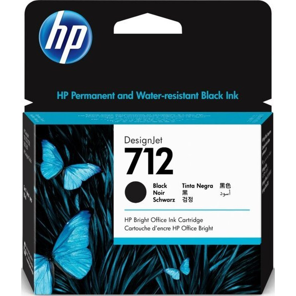 Картридж HP No.712 DesignJet T230/T630 Black 80ml
