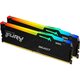 Пам'ять ПК Kingston DDR5 64GB KIT (32GBx2) 5600 FURY Beast RGB (KF556C40BBAK2-64)