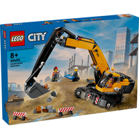 Конструктор LEGO City Жолтый строительный экскаватор