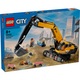 Конструктор LEGO City Жолтый строительный экскаватор