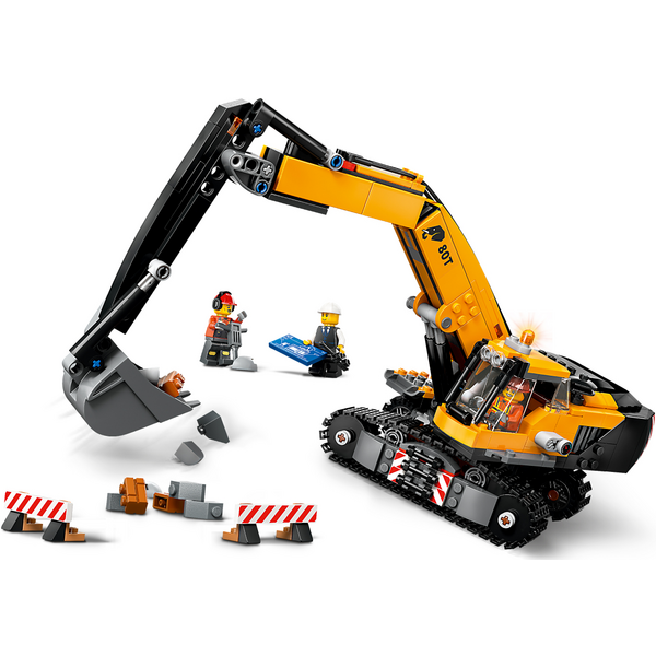 Конструктор LEGO 60420 City Жовтий будівельний екскаватор