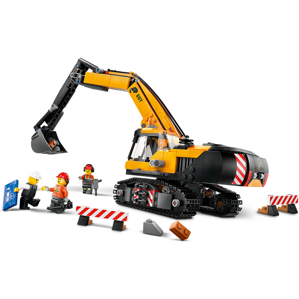 Конструктор LEGO 60420 City Жовтий будівельний екскаватор