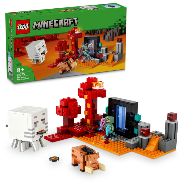 Конструктор LEGO Minecraft Засідка біля порталу в Нижній світ 352 деталей (21255)