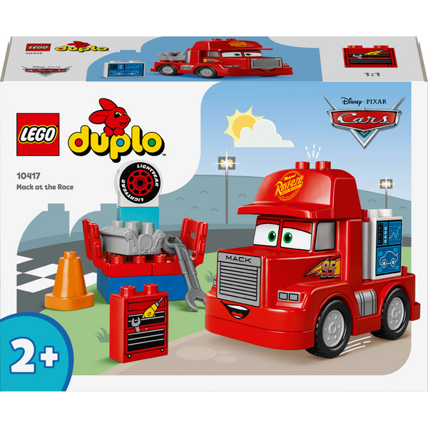 Конструктор LEGO DUPLO Disney Мак на перегонах 14 деталей