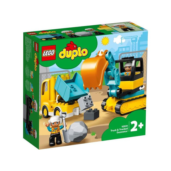 Конструктор LEGO DUPLO Town Вантажівка та гусеничний екскаватор 20 деталей (10931)