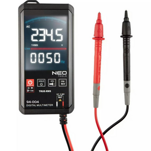 Мультиметр цифровий Neo Tools, 0-600В, рідкокристалічний дисплей із підсвіткою, сенсорний.