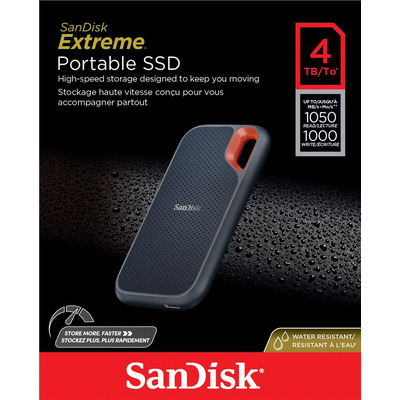 Портативный SSD SanDisk 4TB USB 3.2 Gen 2 Type-C E61 R1050/W1000MB/s IP55