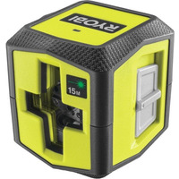 Нивелирлазерный Ryobi RBCLLG1 до 15м, перекрестный, зеленый луч, 0.4кг