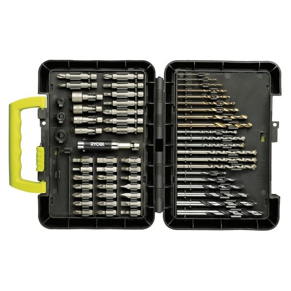Набор бит и свёрл Ryobi RAK60DDF, 60ед. (39 бит и насадок+21 сверло)