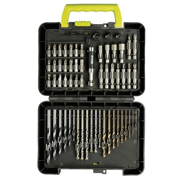 Набор бит и свёрл Ryobi RAK60DDF, 60ед. (39 бит и насадок+21 сверло)