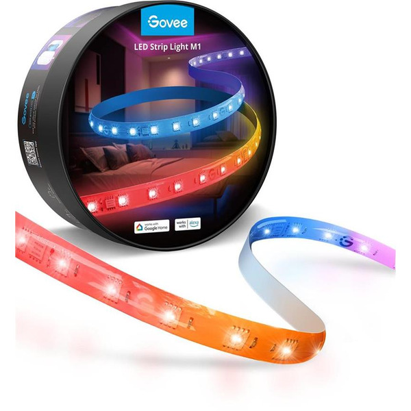Стрічка світлодіодна розумна Govee H61E1 RGBICW LED Strip Lights, 5м, білий (H61E13D2)