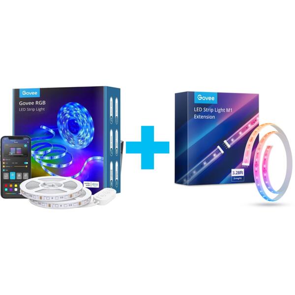 Стрічка світлодіодна розумна Govee H611 LED Strip Lights, 10м, RGB, WI-FI/Bluetooth, Білий (H61103A3)