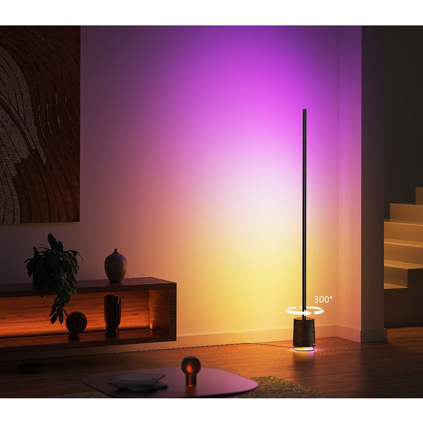 Торшер умный Govee H6079, 1500Lm, RGBICW, with speaker, WI-FI/Bluetooth, Белый