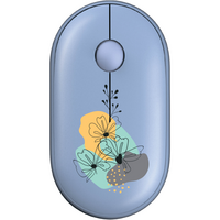 Миша 2E MF300 Flora Mallow Silent WL BT Blue 2E-MF300WFLORABL