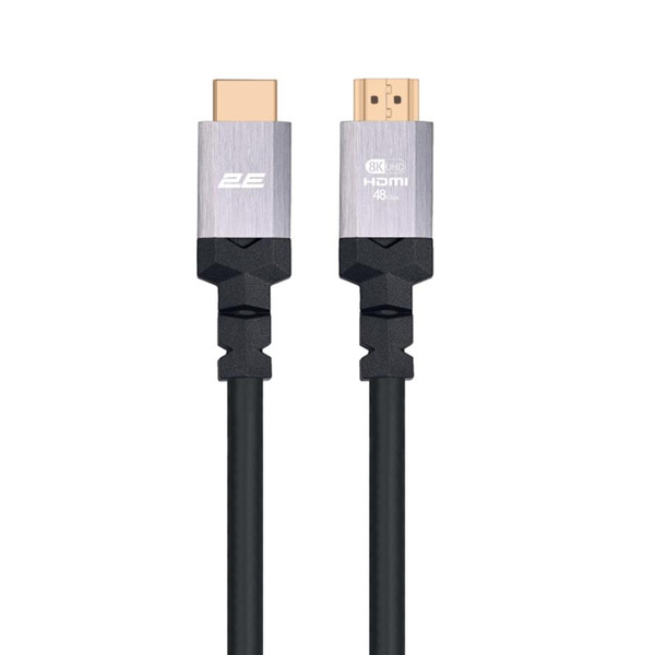 Кабель HDMI 2Е (AM/AM) v2.1 Ultra High Speed 1.8m, Black (2EW-1143-1.8M)