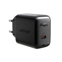 Мережевий зарядний пристрій Acefast A1 PD 20W Black