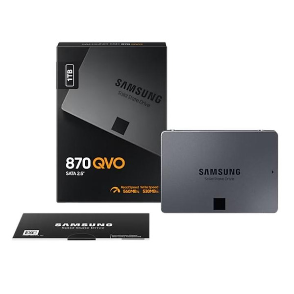 Накопитель SSD 1ТB Samsung 870 QVO 2.5" SATAIII V-NAND MLC (MZ-77Q1T0BW)