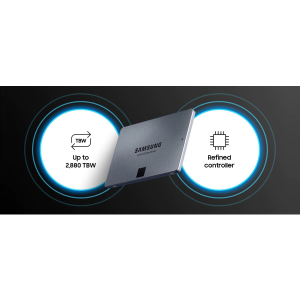 Накопитель SSD 1ТB Samsung 870 QVO 2.5" SATAIII V-NAND MLC (MZ-77Q1T0BW)