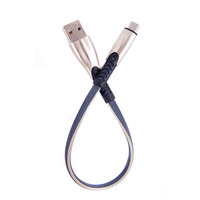 Кабель Dengos USB - microUSB (M/M) 0.25 м Grey (PLS-M-SHRT-PLSK-GREY)
