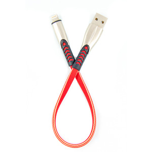 Кабель Dengos USB - Lightning (M/M) 0.25 м Red (PLS-L-SHRT-PLSK-RED)