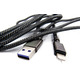 Кабель Dengos USB - Lightning (M/M) 4A 1 м Black (NTK-L-KPR-USB3-BLACK)