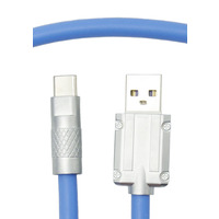 Кабель Dengos USB - USB Type-C (M/M) 1 м Blue (PLS-TC-NS-BLUE)