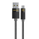 Кабель Luxe Cube Premium USB - micro USB (M/M), 1 м, серый (8886668686167)