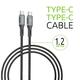 Кабель Intaleo CBGPD60WTT1 USB Type-C-USB Type-C (M/M) 1.2 м Grey (1283126518096)