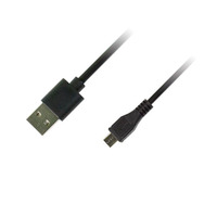 Кабель Piko USB - micro USB V 2.0 (M/M), реверсивний, 1 м, Black (1283126474101) 