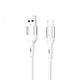 Кабель SkyDolphin S06V LED Smart Power USB - microUSB (M/M) 1 м, White (USB-000558)