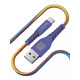 Кабель Luxe Cube Kevlar USB - micro USB (M/M), 1.2 м, радужный (8886668686259)