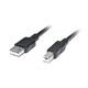 Кабель REAL-EL Pro USB - USB Type-B V 2.0 (M/M), 2 м, чорний (EL123500026)