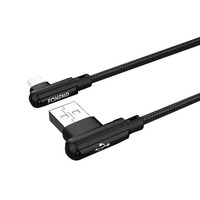Кабель Foneng X70 90-degree Angle Gaming Cable (3A) USB - USB-C (M/M) 1 м Black (X70-CA-DAG-TC)