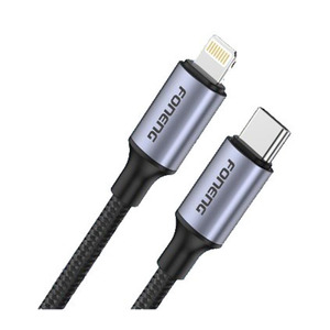 Кабель Foneng X95 Metal Head Braided Cable USB-C - Lightning (M/M) PD20W, 1.2 м, Black (X95-CA-TCIP)
