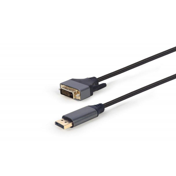 Кабель Cablexpert DisplayPort - DVI (M/M), 1.8 м, Black (CC-DPM-DVIM-4K-6)