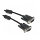 Кабель Maxxter VGA - VGA (M/M), HD15, 3+4C, с 2-мя ферритами, 3 м, черный (V-VGA-10) пакет
