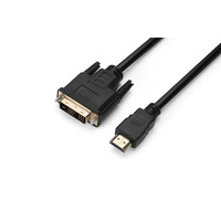 Кабель Prologix Premium HDMI - DVI V 1.3 (M/M), Single Link, 18+1, 0.5 м, Black (PR-HDMI-DVI-P-01-30-05m)_бн