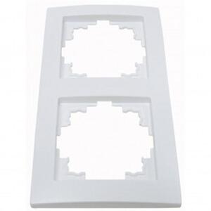 Рамка Smartfortec HS002 двухместная белая