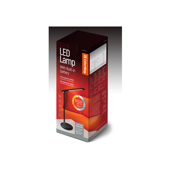 Настольная лампа LED ColorWay CW-DL02B-B Black