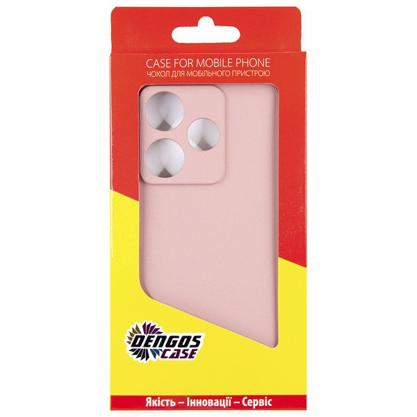 Чeхол-накладка Dengos для Xiaomi Redmi 13 4G Pink (DG-KM-99) + защитное стекло