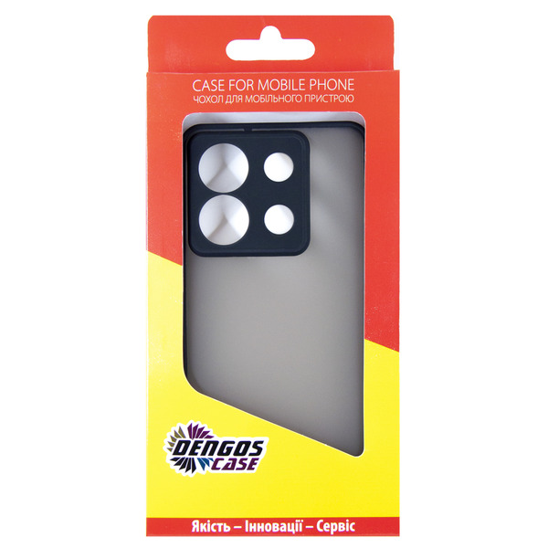 Чохол Dengos Matte для Xiaomi Redmi Note 13 Pro 5G Black DG-TPU-MATT-142