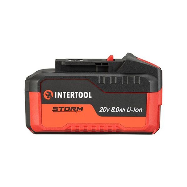 Акумулятор 20 В, літій-іон, 8.0 Ач, індикатор рівня заряду INTERTOOL WT-0343