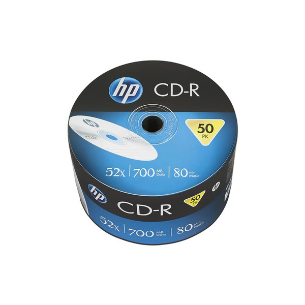 Диски CD-R HP (69300 /CRE00070-3) 700MB 52x, без шпинделя, 50 шт