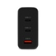 Сетевое зарядное устройство Ttec SmartCharger Trio GAN 2хUSB-C/USB-A /120Вт Black (2SCG04S)