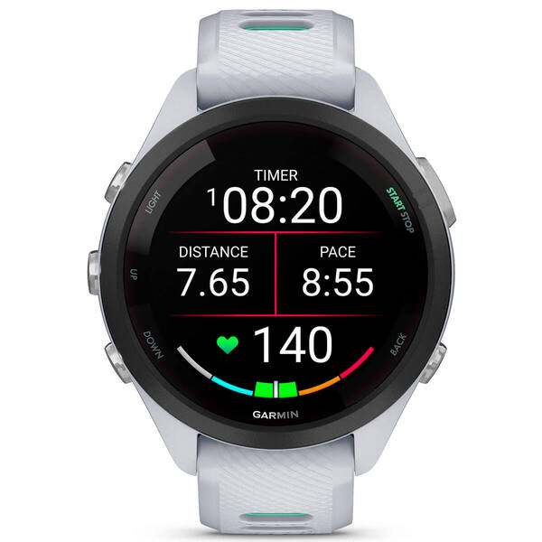 Смарт-часы Garmin Forerunner 265S Black Bezel with Whitestone Case and Whitestone/Neo Tropic Silicone Band (010-02810-54)