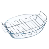 Форма с/к PYREX Irresistible форма скл.овал. 39х27х9см (4л) з решіт. (412U000/8043)