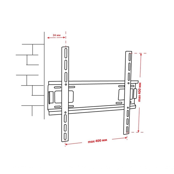 Кронштейн КВАДО К-50 (VESA400х400)