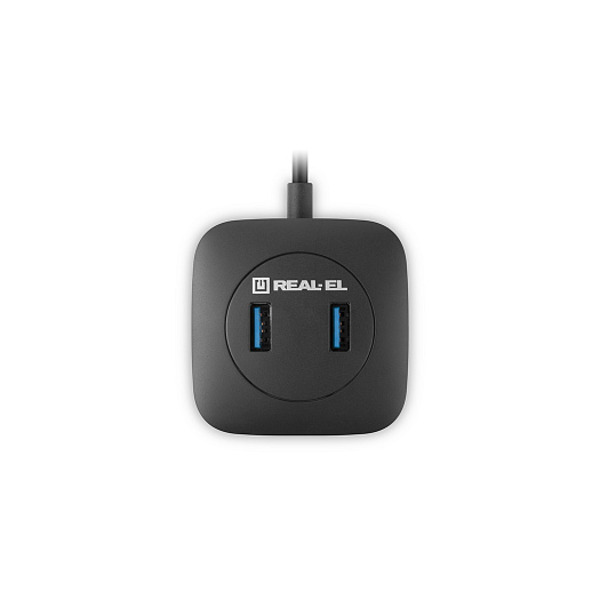 USB-хаб REAL-EL HQ-187 Black