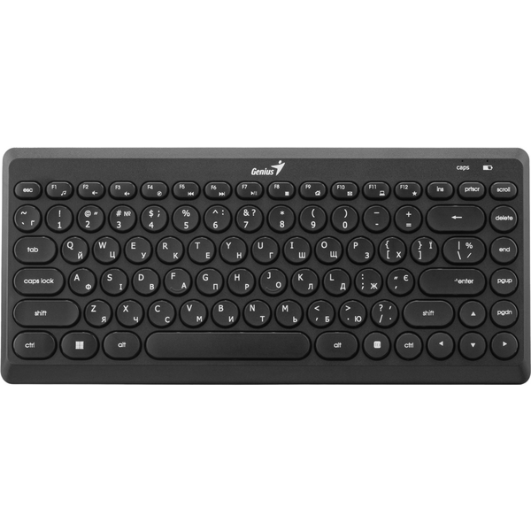 Комплект клавіатура та миша Genius LuxeMate Q-8000, WL, EN/UKR, чорний